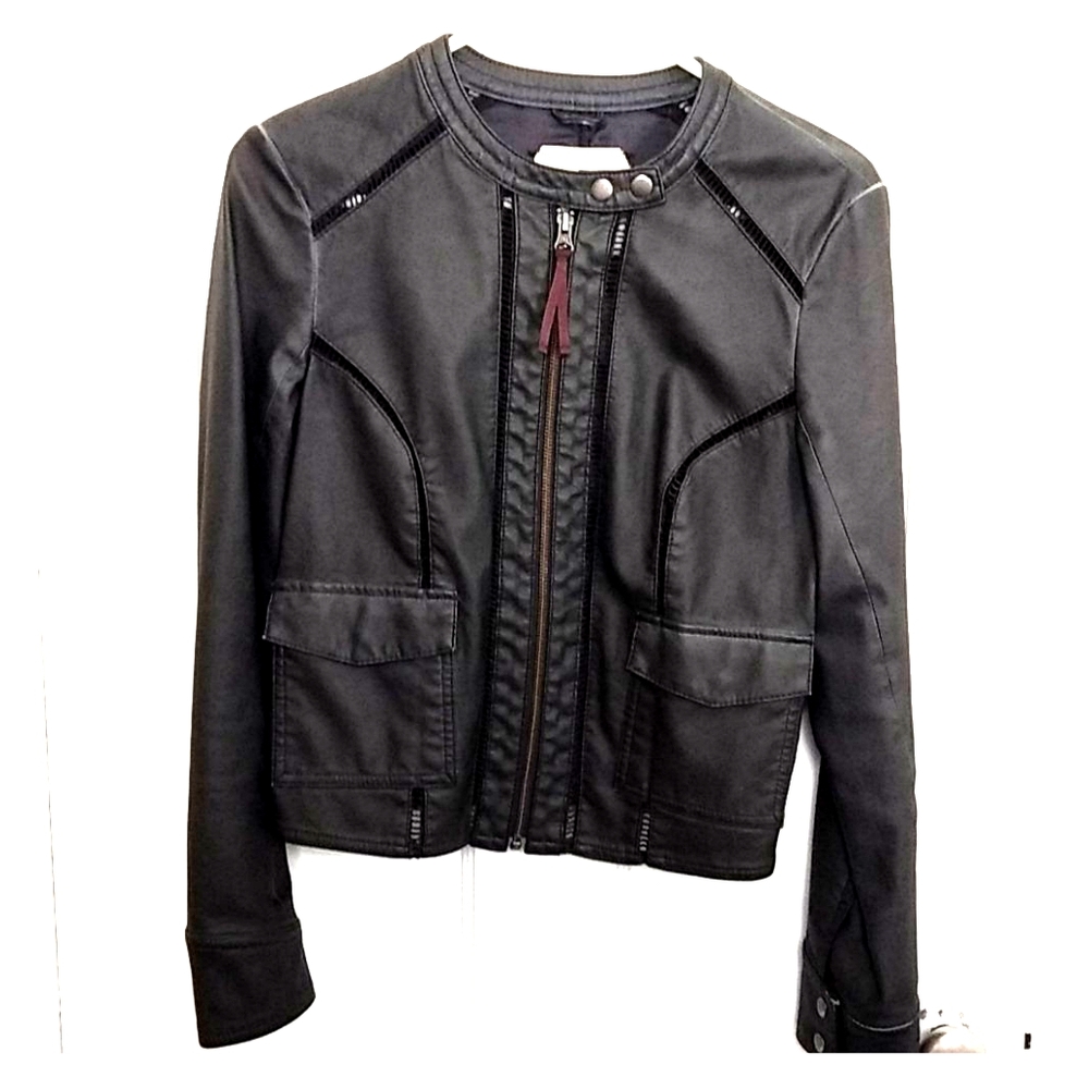 Anthropologie Hei Hei faux leather jacket